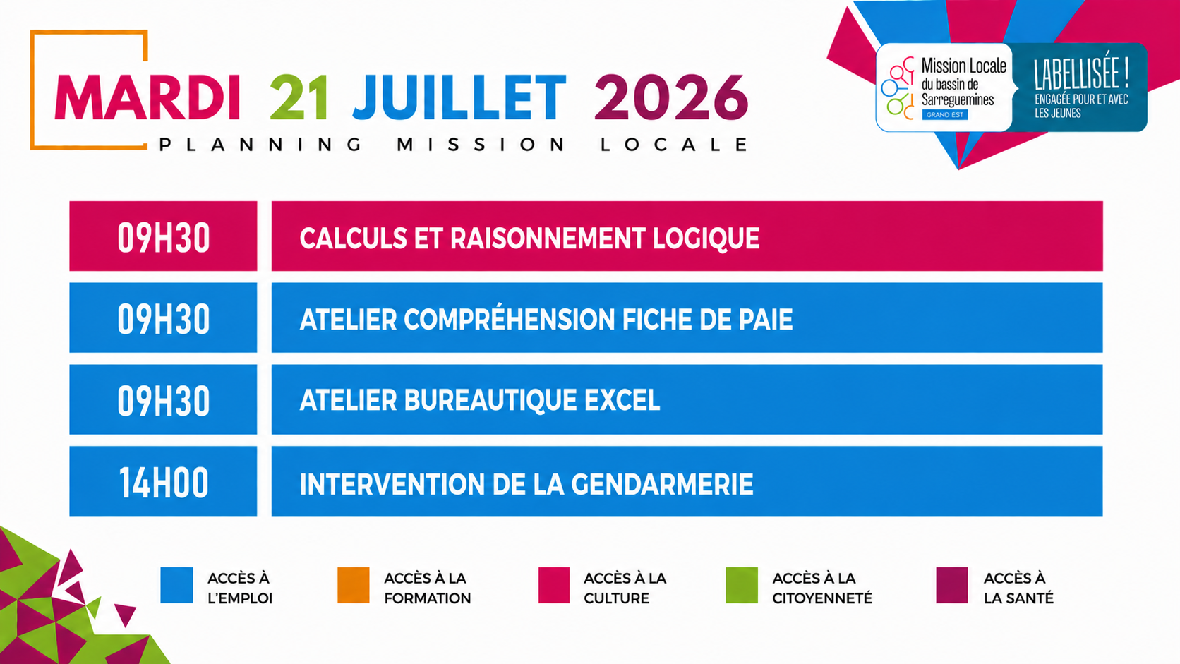 Mardi 21 Juillet